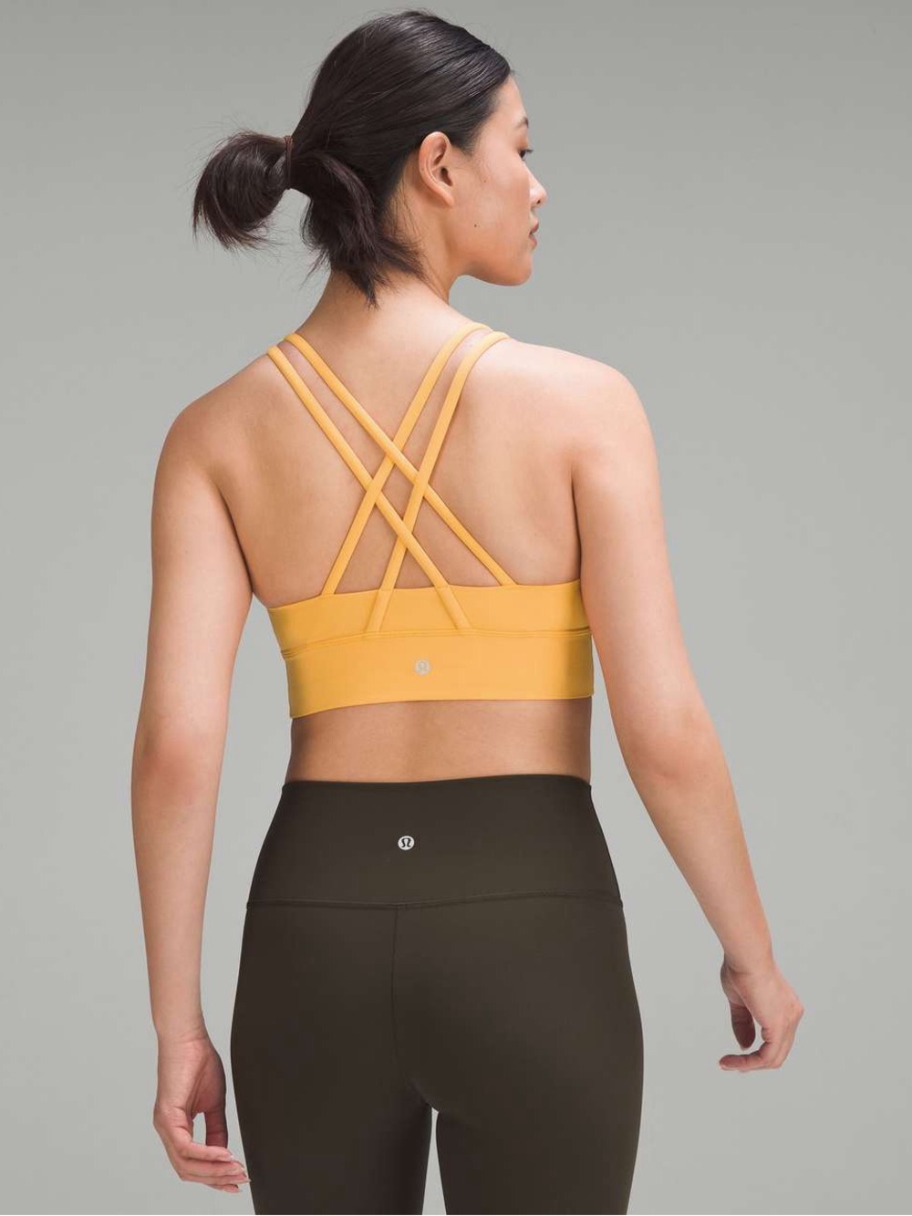 Lululemon Energy Longline Sports Bra - Mango Dream